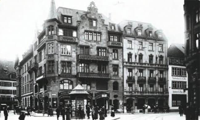 Rüdengasse in Basel um 1912