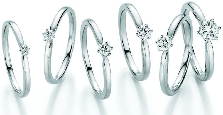 Solitär Diamant Ringe