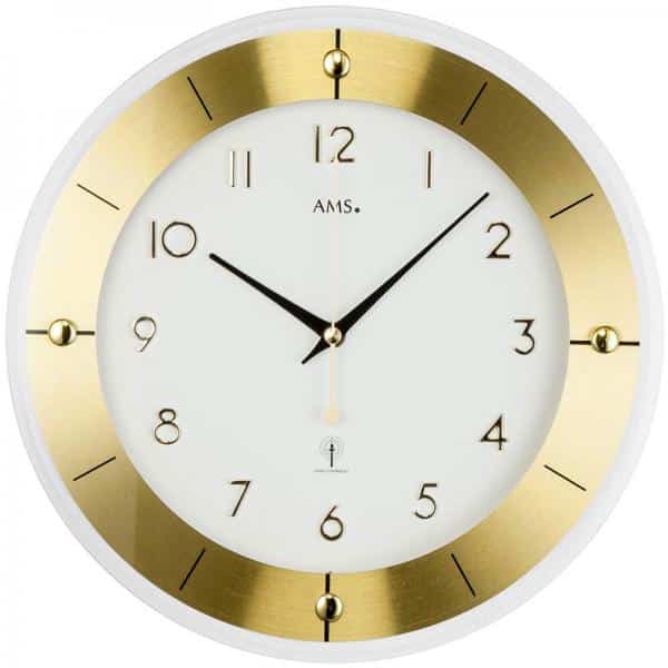 Funk Wanduhr gold